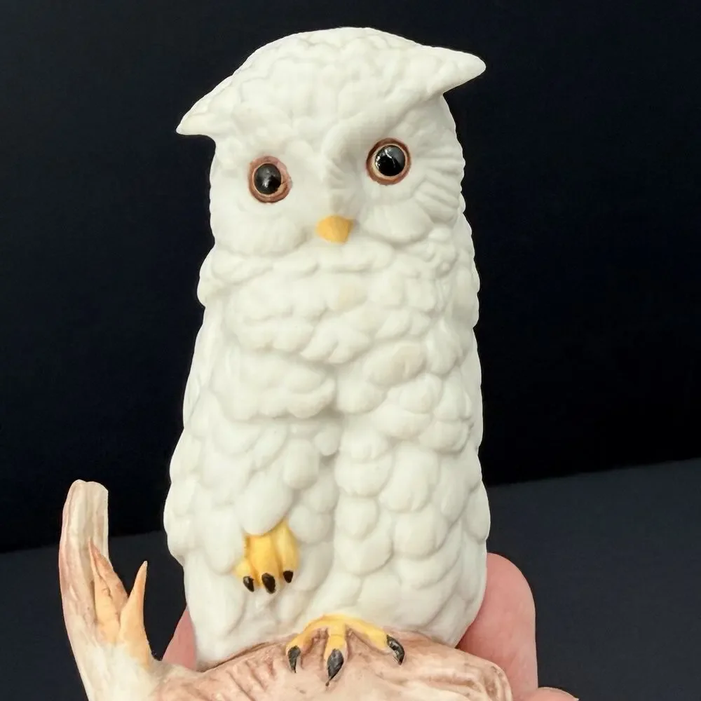 Vintage 1950's Cybis Porcelain Bisque Baby Snowy Owl Figurine 4.25